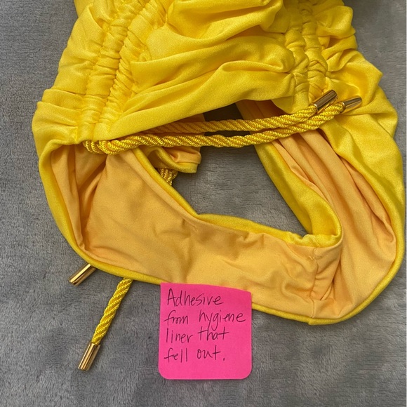 New! Baobab Ancla Ruched Swimsuit In Popcorn yellow nwot 24169 - Picture 13 of 14